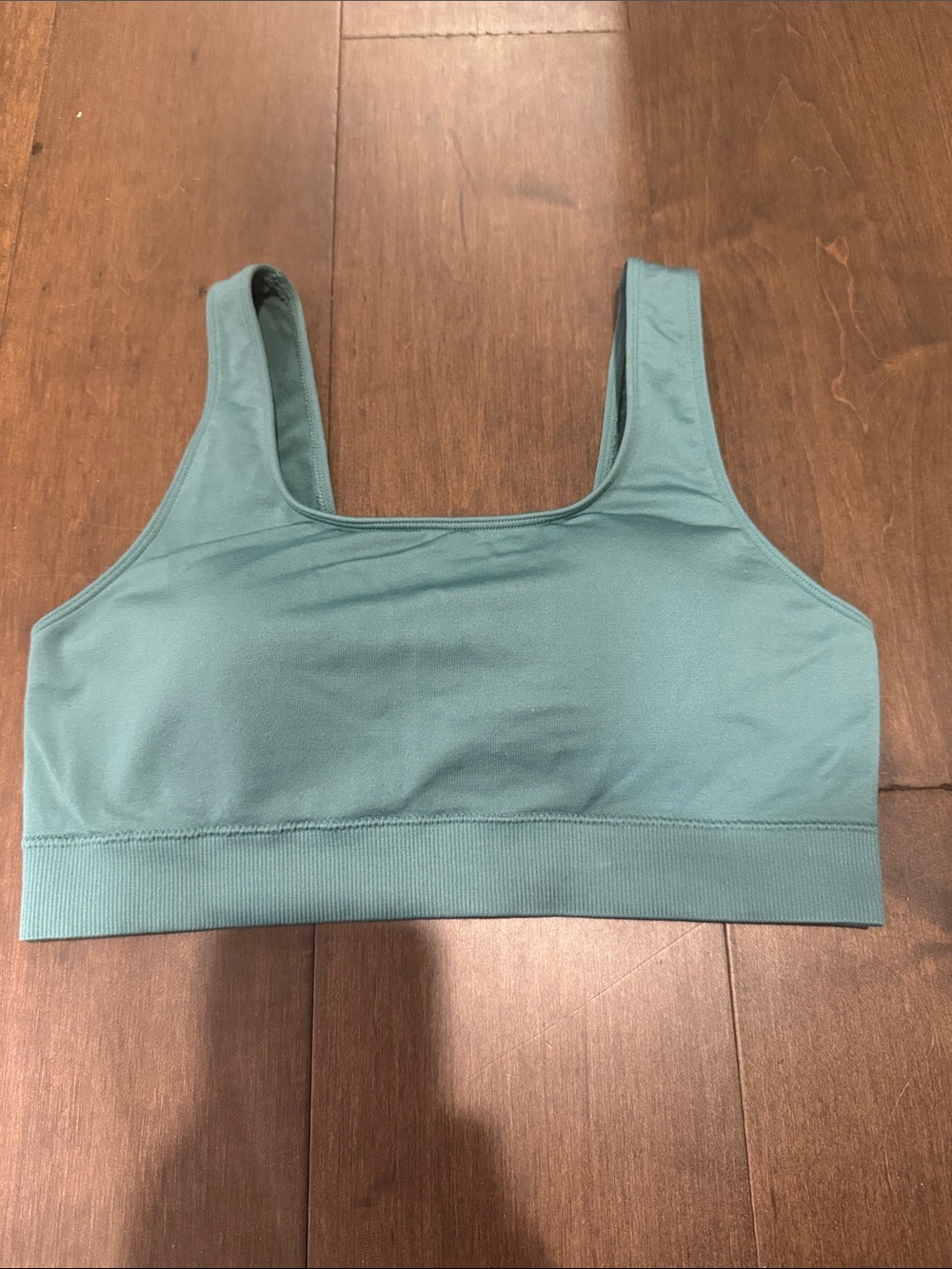 Auden Seamless Scoop Sports Bra - Teal Green